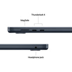 Laptop APPLE MacBook AIR 15" M4 10C 16/256 MW1L3ZE/A MD 15.3, macOS, MIDNIGHT