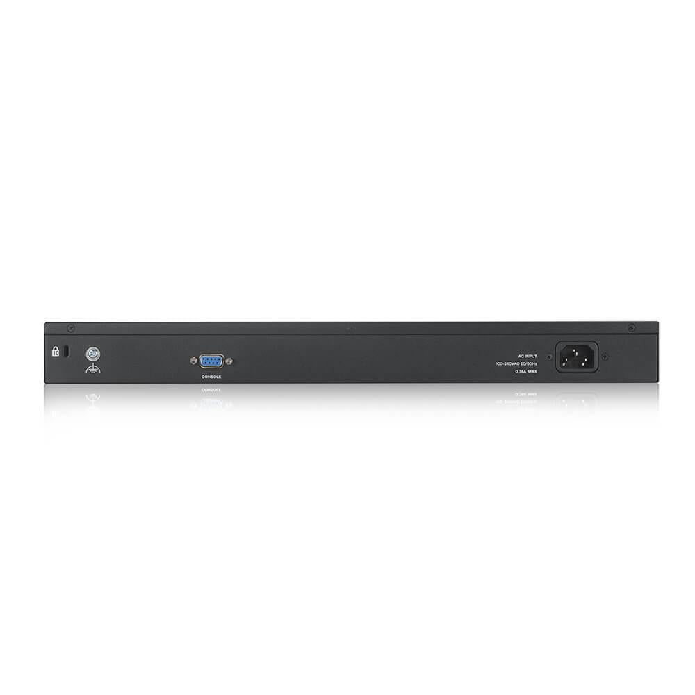 Суич ZyXEL GS-2220-50, 48-портов Layer2+, 44x Gb+ 4x Gbcombo (RJ45/SFP) + 2x Gb SFP, управляем