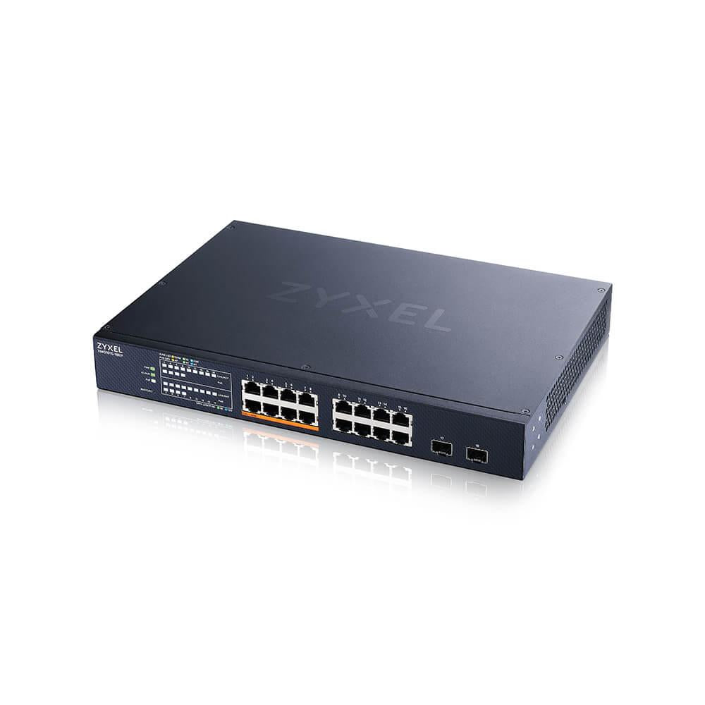 Суич ZyXEL XMG1915-18EP, 16-портов, 2x SFP, Gigabit, Управляем, , PoE