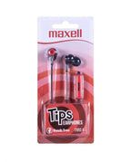 Earbud headphones with microphone MAXELL IN-TIPS RED