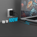 j5create JUP25102V Charger 220V - GaN 102W USB-C 2-port - for laptops, tablets, phones