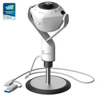Video conferencing camera, j5create JVU368, 360°, Full HD 1080p, USB™ UVC/UAC plug-and-play, HDR, AI function
