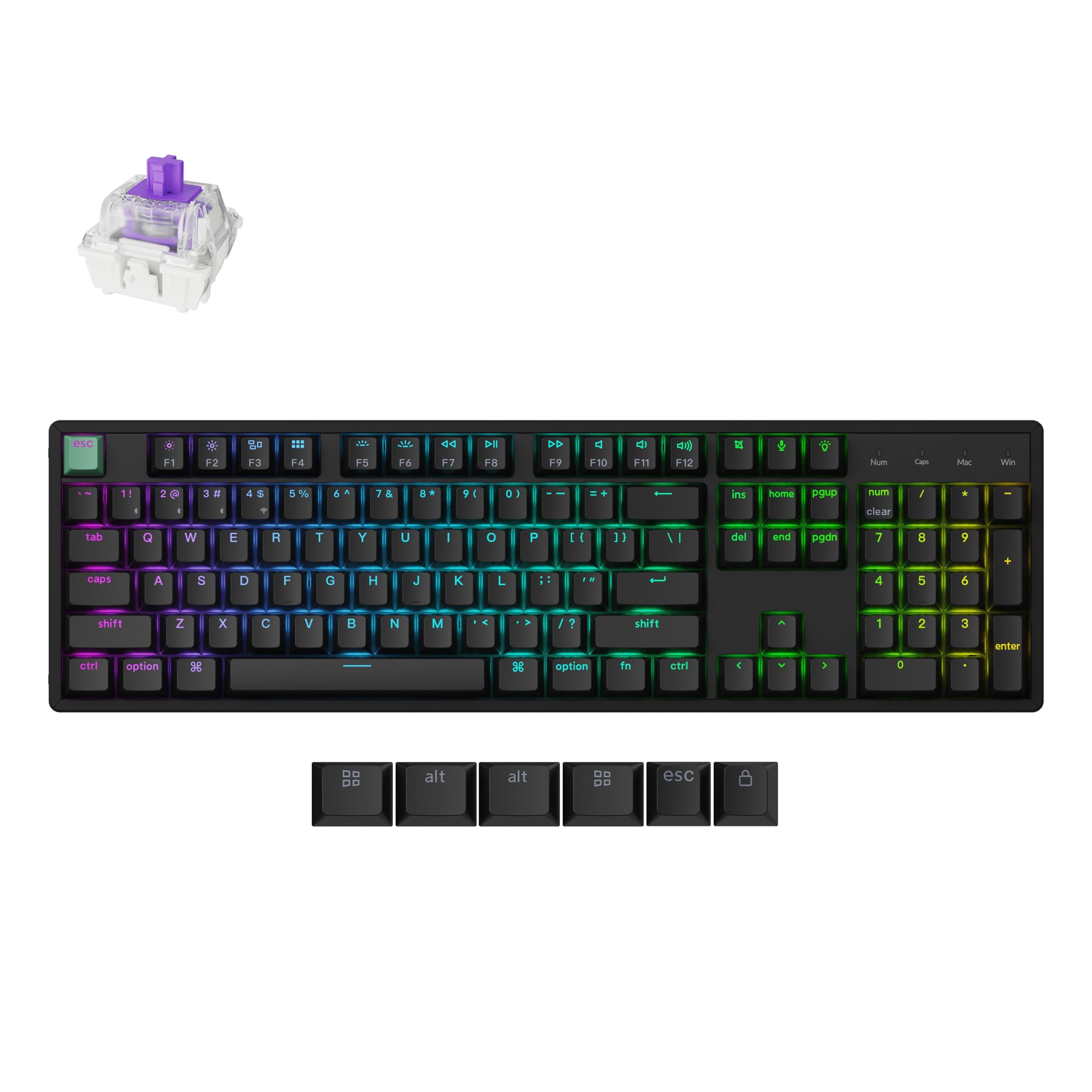 Геймърска безжична Механична клавиатура Keychron K10 HE Magnetic Switch - Standard Edition