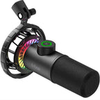 FIFINE K658 Dynamic RGB Desktop Microphone - Black