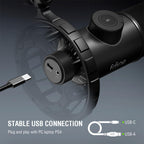 FIFINE K658 Dynamic RGB Desktop Microphone - Black