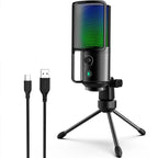 FIFINE K669 PRO2 RGB Desktop Microphone - Black