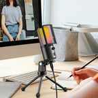 FIFINE K669 PRO2 RGB Desktop Microphone - Black