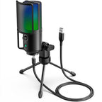 FIFINE K669 PRO2 RGB Desktop Microphone - Black