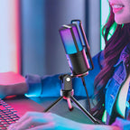 FIFINE K669 PRO2 RGB Desktop Microphone - Black