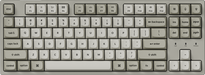 Геймърска Механична клавиатура Keychron C1 Pro 8K QMK - Super Red Switch