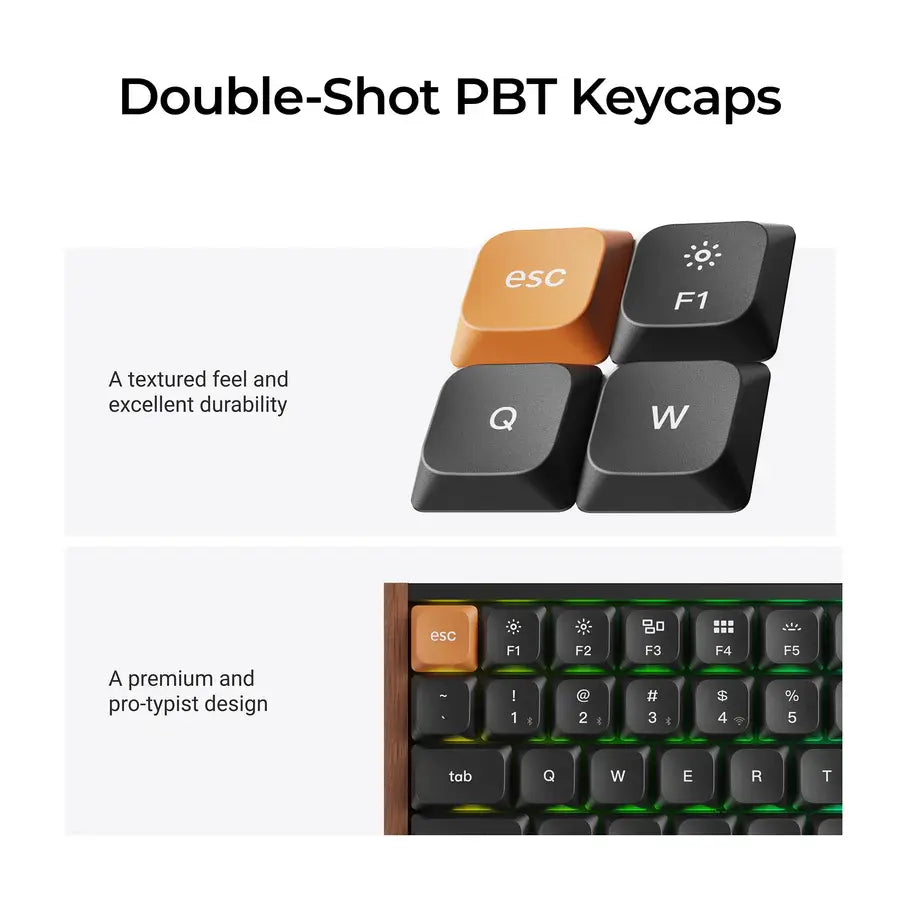 Keychron K3 MAX SE Black QMK/VIA Wireless Mechanical Keyboard - Milk POM Red Switch