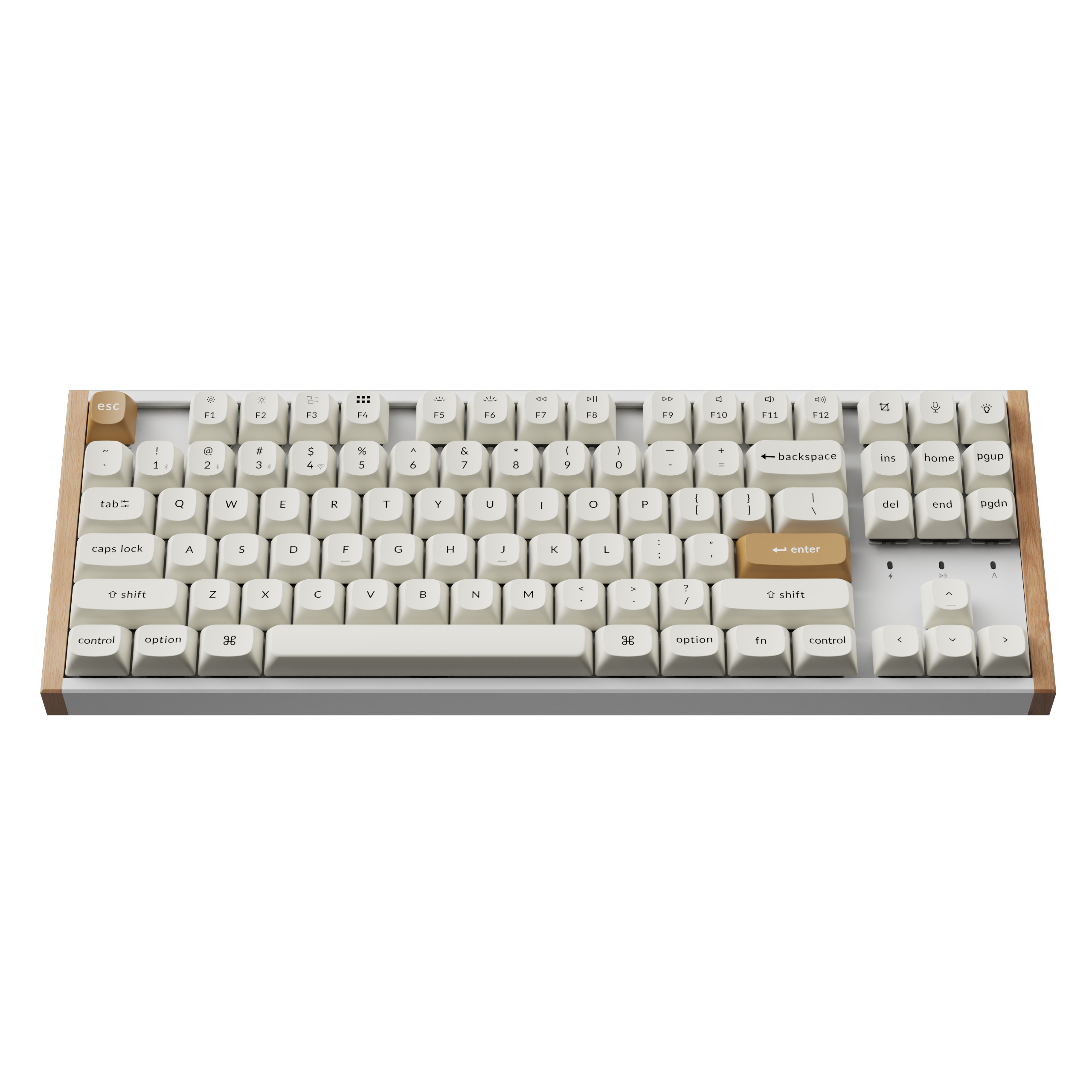 Геймърска Механична клавиатура Keychron K8 HE Magnetic Switch - White Special Edition