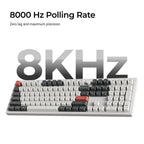 Безжична механичка клавиатура Keychron Q6 Ultra 8K Black - Silk POM Switch Red