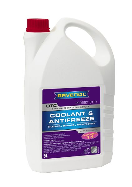 Антрифиз RAVENOL G12+/G30, 5L, виолетов, концентрат