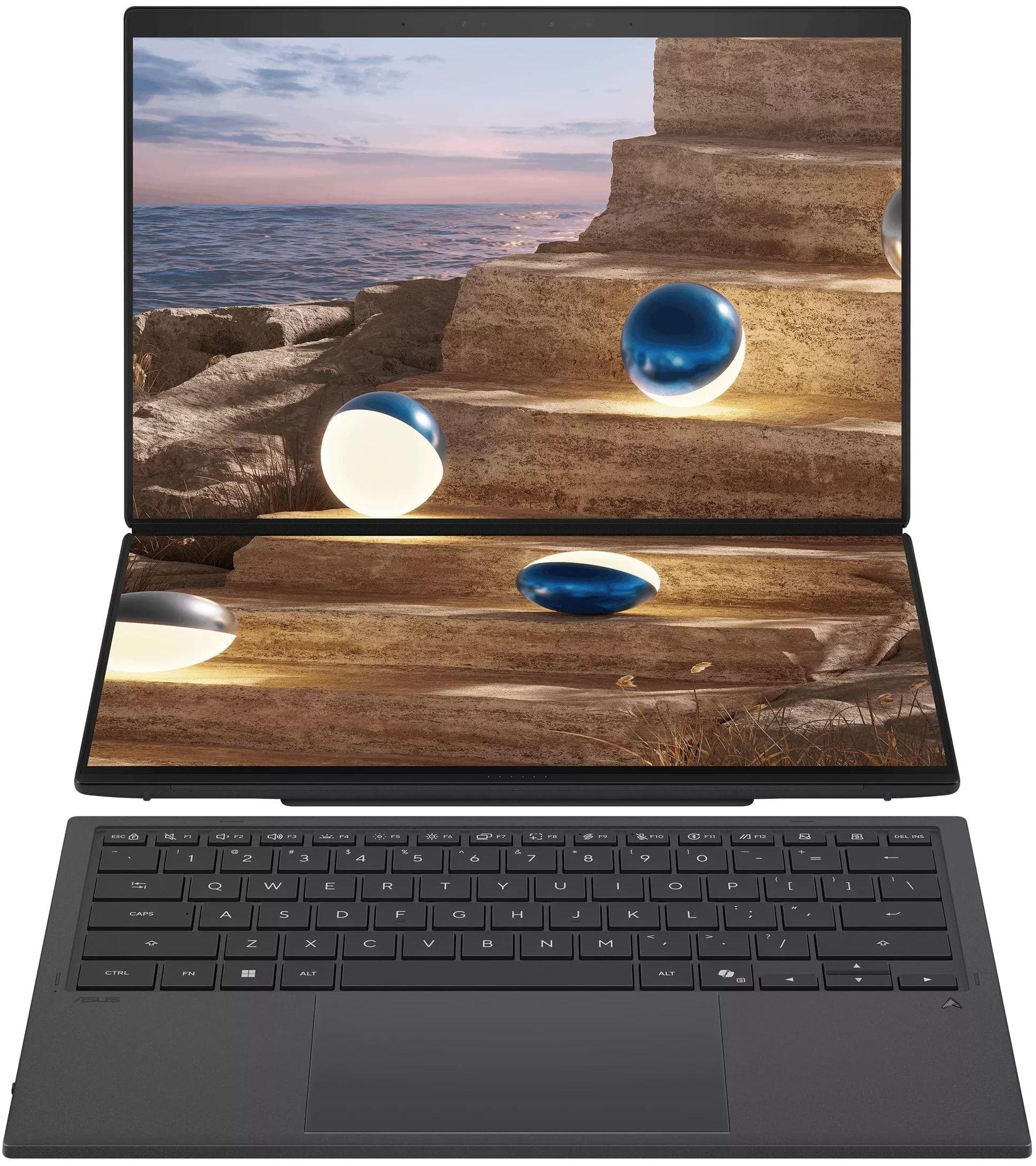 Лаптоп Asus Zenbook Duo 2026 UX8407AA-SN130X  - 14" OLED 3K Touch, Intel Core Ultra 9 386H, 32GB, 2TB SSD, Win 11 Pro