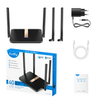Cudy LT500D Wireless Router, 4G LTE, 5GHz, 1200 Mbps, 10/100