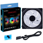 Lian-Li UNI SL-INF Reverse Blade Fan, 140 ARGB PWM, Black