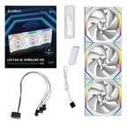 3 pcs Lian Li UNI FAN SL Wireless ARGB PWM Fans - 120mm White + Controller