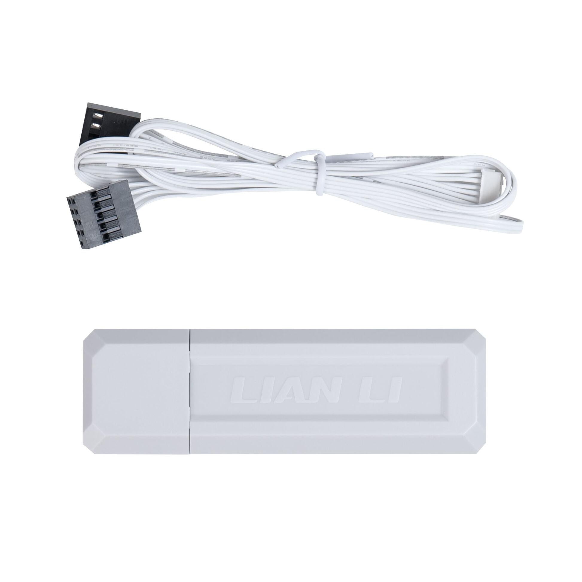 Вентилатори 3бр Lian Li UNI FAN SL Wireless ARGB PWM - 120 mm Бели + Контролер