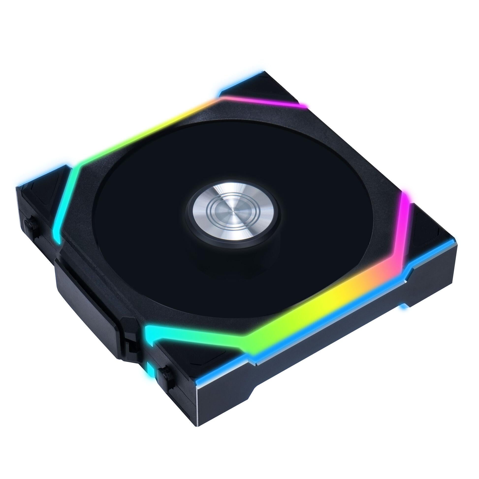 Вентилатори 3бр Lian Li UNI FAN SL Wireless ARGB PWM Reverse Blade - 120 mm Черен + Контролер