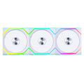 Вентилатори 3бр Lian Li UNI FAN SL Wireless ARGB PWM Reverse Blade - 120 mm Бели + Контролер