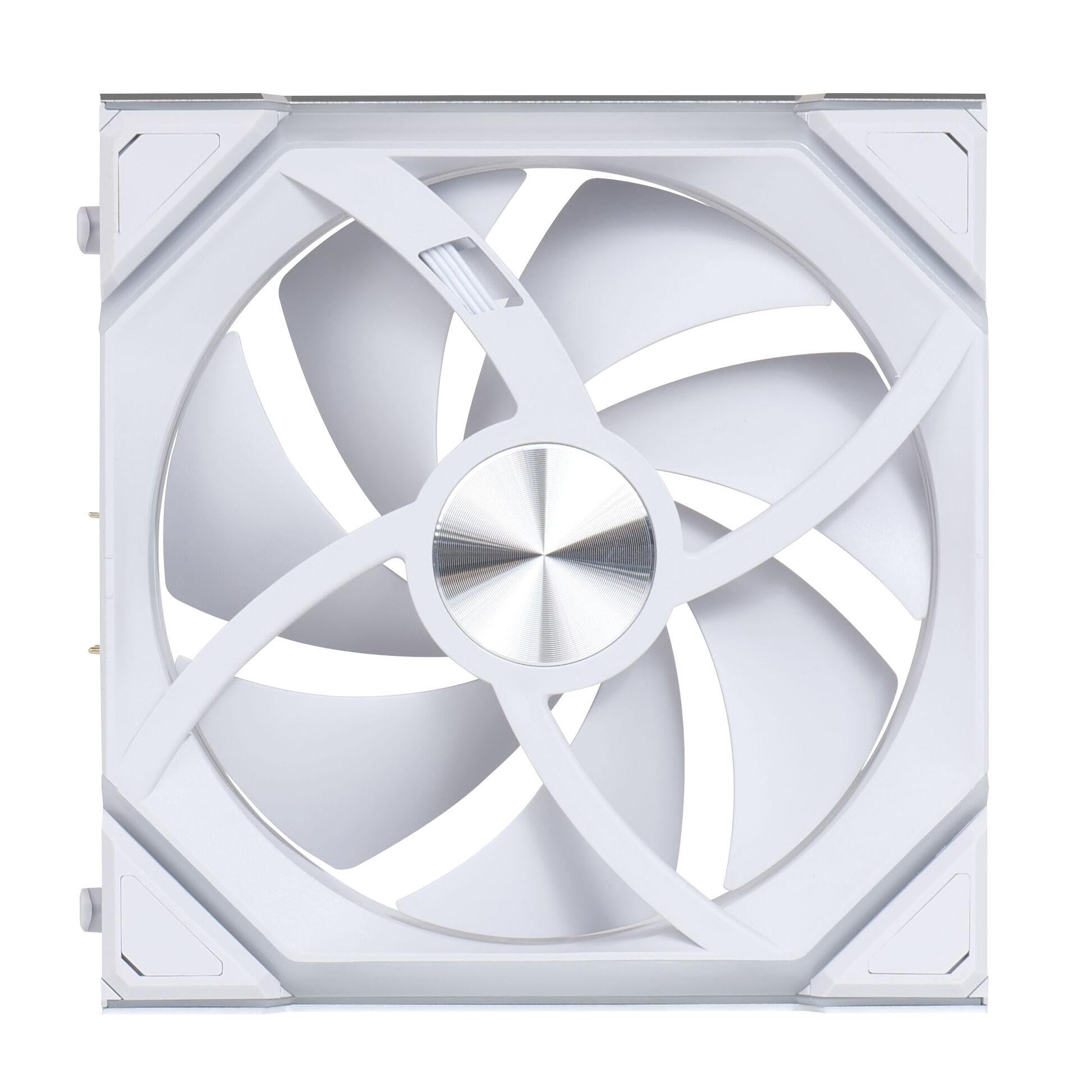 Вентилатори 3бр Lian Li UNI FAN SL Wireless ARGB PWM Reverse Blade - 120 mm Бели + Контролер