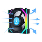Lian Li UNI FAN SL Wireless LCD ARGB PWM Fan - 120mm Black