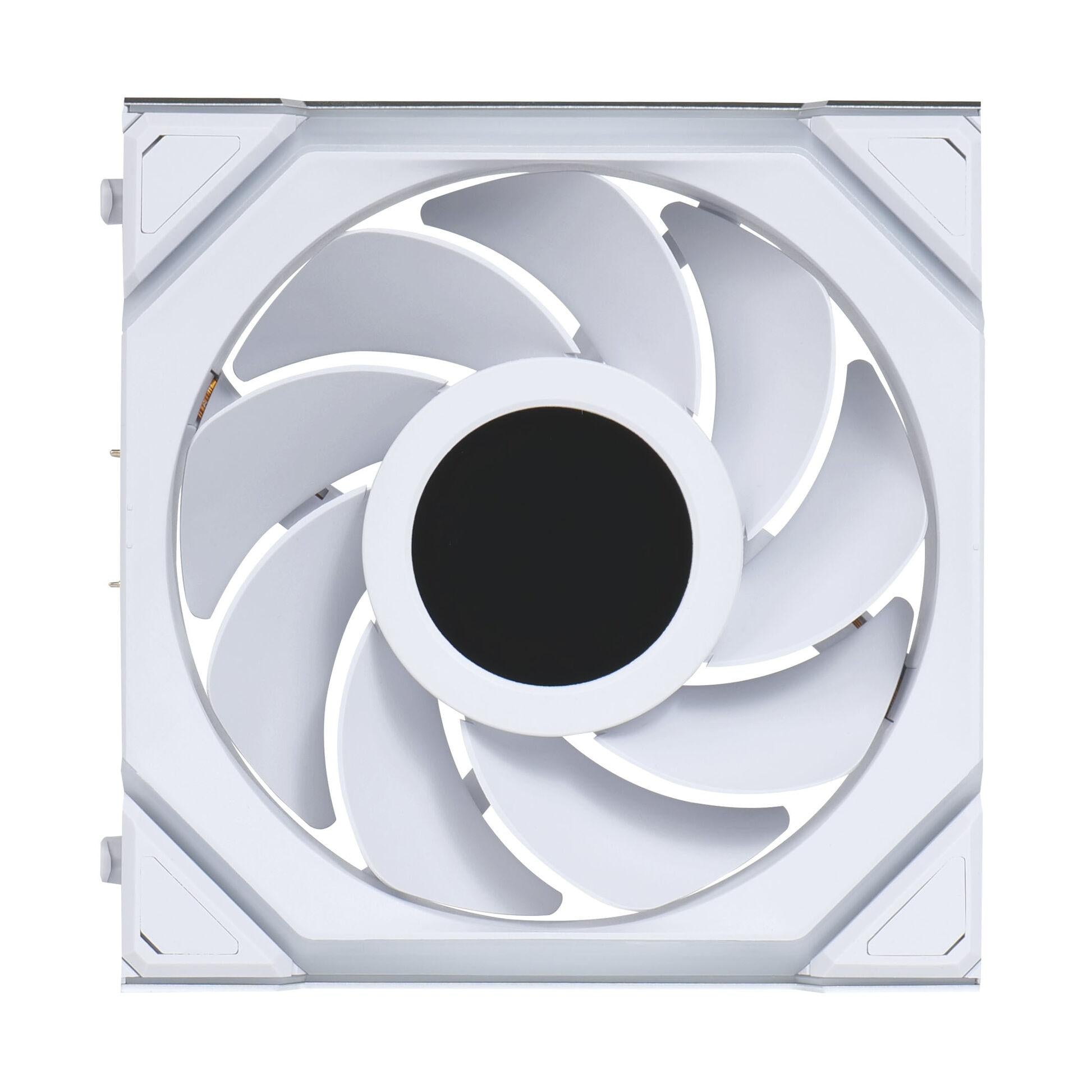 Вентилатор Lian Li UNI FAN SL Wireless LCD Reverse Blade ARGB PWM - 120 mm Бял