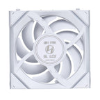 Lian Li UNI FAN SL Wireless LCD Reverse Blade ARGB PWM Fan - 120mm White
