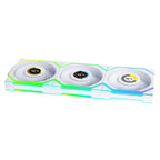 3x Lian Li UNI FAN SL Wireless LCD ARGB PWM Fans - 120mm White