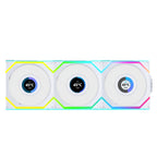 3x Lian Li UNI FAN SL Wireless LCD ARGB PWM Fans - 120mm White