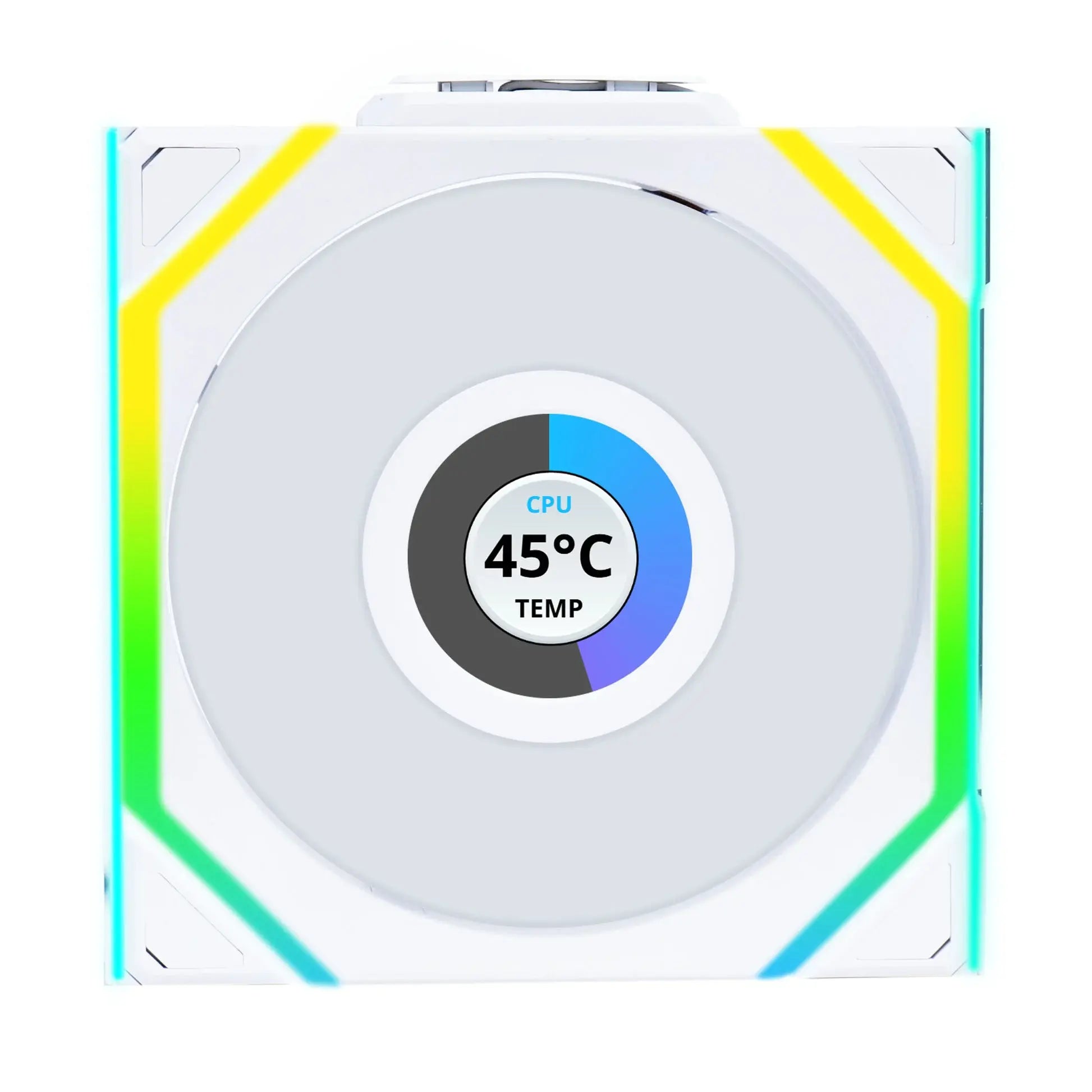 Вентилатори 3бр Lian Li UNI FAN SL Wireless LCD Reverse Blade ARGB PWM - 120 mm Бели