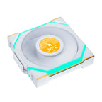 3 pcs Lian Li UNI FAN SL Wireless LCD Reverse Blade ARGB PWM Fans - 120mm White