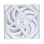 3 pcs Lian Li UNI FAN SL Wireless LCD Reverse Blade ARGB PWM Fans - 120mm White