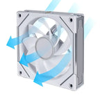 Lian-Li UNI SL-INF 120 ARGB Reverse Blade PWM Fan Kit + Controller - White