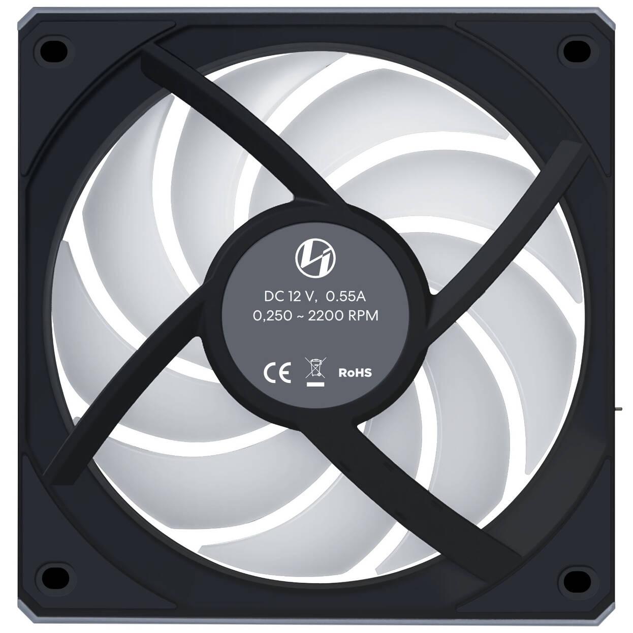 Вентилатори 3бр Lian Li UNI FAN CL Wireless ARGB PWM Reverse - 120 mm Черни + Контролер