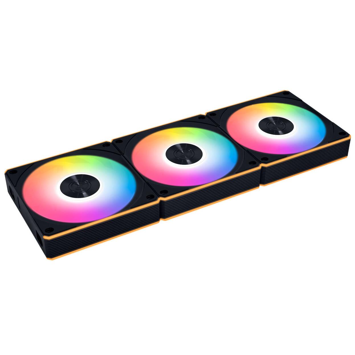 Вентилатори 3бр Lian Li UNI FAN CL Wireless ARGB PWM Reverse - 120 mm Черни + Контролер