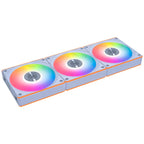 3x Lian Li UNI FAN CL Wireless ARGB PWM Reverse - 120mm White Fans + Controller