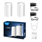 Cudy M11000 BE11000 Tri-Band 2.4/5/6Ghz 688 - 5765 Mbps Wireless MESH System - 2 Pack