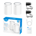 Cudy M3000 Wireless MESH System, 2 Pack, AX3000 Dual Band, 2.4/5 GHz, 574 - 2402 Mbps