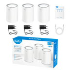 Wireless MESH System Cudy M3000, 3 pieces, AX3000 Dual Band, 2.4/5 GHz, 574 - 2402 Mbps