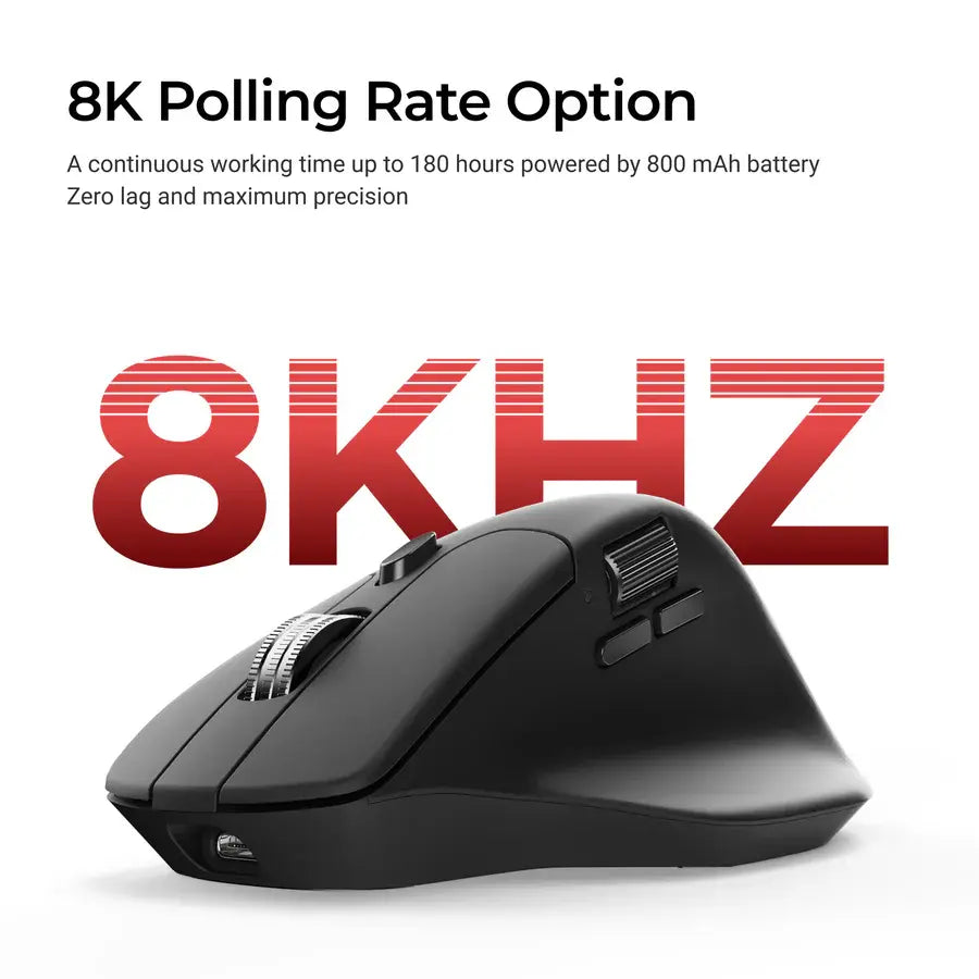 Безжична мишка Keychron M6S-A23 8000Hz - Black