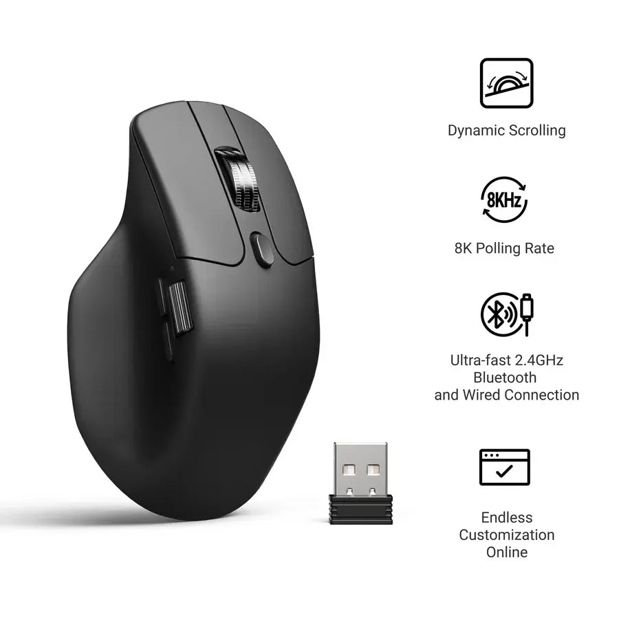 Безжична мишка Keychron M6S-A23 8000Hz - Black