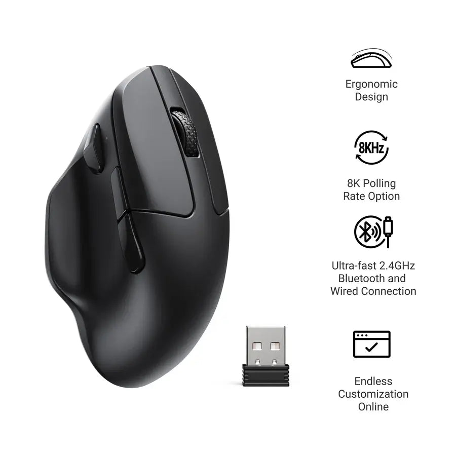 Безжична мишка Keychron M7-A23 8000Hz - Black
