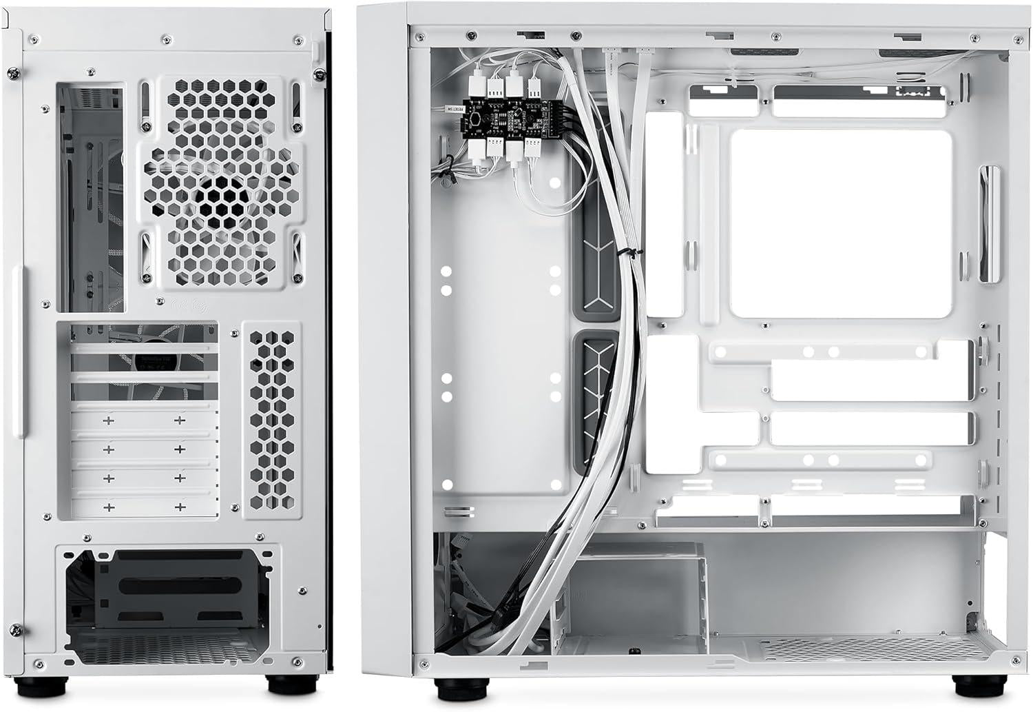 Кутия CoolerMaster MasterBox 600 - White ARGB