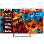 METZ TV 55" 55MQF7500Z UHD QLED SMART TV, 120Hz, 4K, Google TV, Frameless, 139.0cm