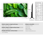 METZ 65" UHD LED SMART TV, 4K, Google TV, Frameless