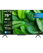 METZ 75" UHD LED SMART TV, 4K, Google TV, Frameless