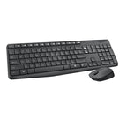 Wireless keyboard and mouse set Logitech MK235, Dark grey