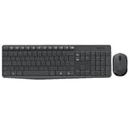 Wireless keyboard and mouse set Logitech MK235, Dark grey